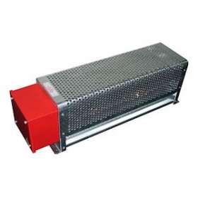 Radiateur ailet acier 3000W-IP55-230V/400V3(N) avec gril prot-605x165x200mm-7,6k|Bhn thermique-BHN102030