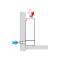 Plaque obturatrice entre pieds RAL 9010 pour FA33|Bhn thermique-BHN025006