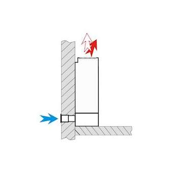 Plaque obturatrice entre pieds RAL 9010 pour FA63|Bhn thermique-BHN025009