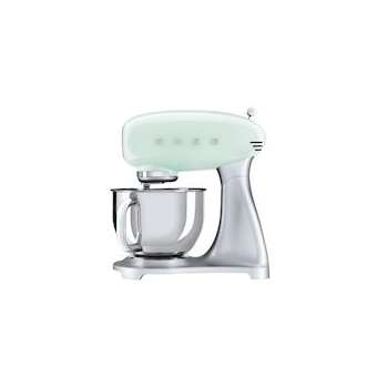 Robot sur socle Années 50 - Corps en alu coulé - Bol en acier inox poli|Smeg france-SMFSMF02PGEU