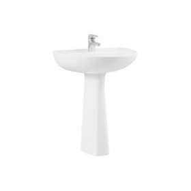 Normus lavabo 60 cm, 1 trou central pour robinet, avec trop-plein|Vitra France-GIR5088L0031029