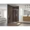 Paroi Rondo 100 Chrome Transparent|Blanc aqua production-BL5PA602CTNE