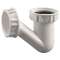 Siphon bidet plastique, V-non réglable, entrée 1'1/4, sortie D32, hauteur 79 mm
