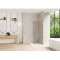 Smart Design solo 120 profilé blanc verre transparent