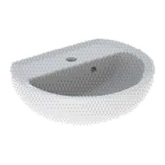 Lave-mains Geberit Bastia 45x37cm, Blanc|Geberit-GBR501.603.00.1