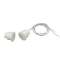 White Compact Contact with Standard Magnet (19 mm), pack of 10|Bosch intrusion-BSYISN-CSD70-W