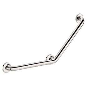 Barre à 135DEG D32 400x400 3 points fix. Inox poli brillant|Delabie-DL55082P