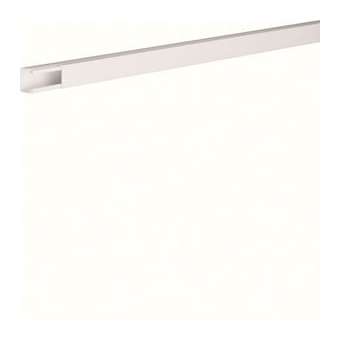 Goulotte lifea PVC h 20mm x p 20mm sans agrafe RAL 9016 Pure|Hager-HAGLF2002009016