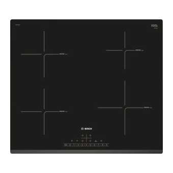 TABLE INDUCTION 60CM 4F DS BISEAU AVANT|Bosch menager pose enc.-B6SPIE631FB1E