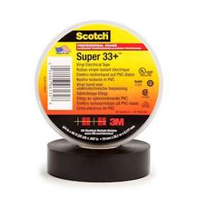 3M Scotch Super 33+ Ruban isolant électrique haute perf. Noir 20m x 19mm|3M france-TRM80021