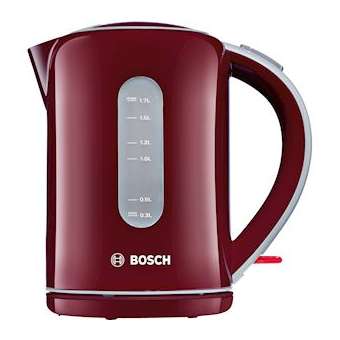 BOUILLOIRE 2200W PLASTIQUE ROUGE 1.7L|Bosch menager pose libre-BOSTWK7604