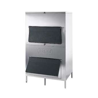 Réserve inox 550kg. Dimensions (LxPxH) mm: 1110x1060x1915|Brema-BRZBIN550VDS-G100