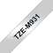 Ruban TZeM931, 12mm Noir sur fond Matt argent, Laminé effet métalique, 8|Brother france-BRTTZEM931