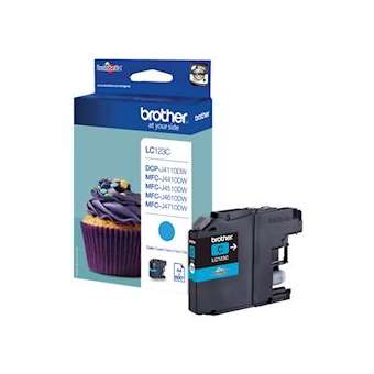 Cartouche d'encre cyan pour DCP-J4110DW/MFC-J4510DW/MFC-J4410DW/MFC-J461|Brother france-BRTLC123C