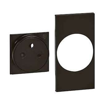 Enjoliveur Living Now pour prise de courant Surface 2 modules - noir|Bticino-TICBTKG55F