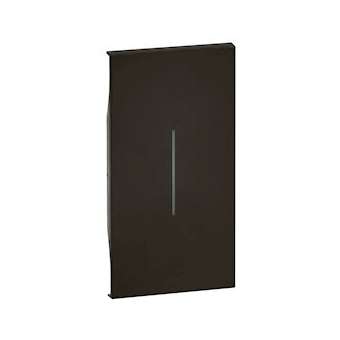 Enjoliveur Living Now pour commande d'éclairage 2 modules - noir|Bticino-TICBTKG01M2