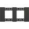 Plaque de finition Living Now Collection Les Noirs 2x2 modules finition Noir