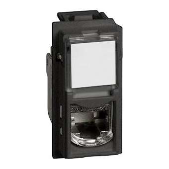 Prise RJ45 cat.6 FTP Living Now 1 module - noir|Bticino-TICBTKG4279C6F