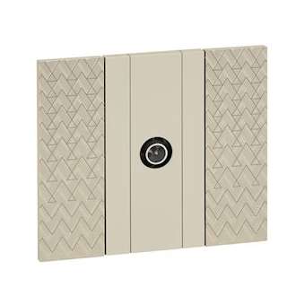 Prise télévision simple mâle étoile blindée Living Now - 1 module|Bticino-TICBTK4202D