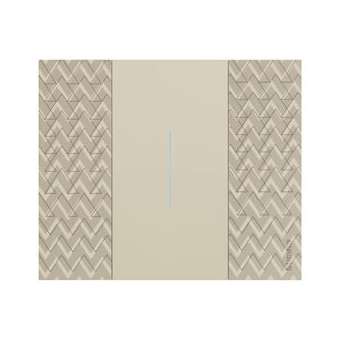 Enjoliveur Living Now pour commande d'éclairage 2 modules - sable|Bticino-TICBTKM01M2