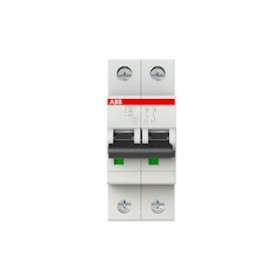 Disjoncteur S202L 2P 40A Courbe C Raccordement à vis - 6KA (2Modules)|ABB-ABB350242