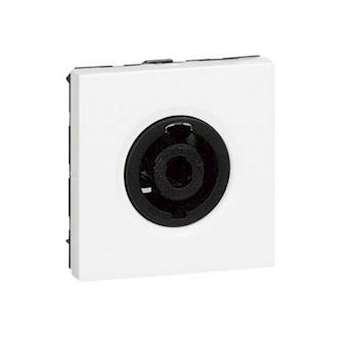 Prise audio 4 contacts 45x45 mm - Blanc|Bubox Systems-BUBB452A4C-9