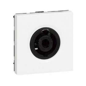 Prise audio 4 contacts 45x45 mm - Blanc|Bubox Systems-BUBB452A4C-9