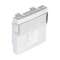 Plastron 45x45 mm pour 1 connecteur keystone - Blanc