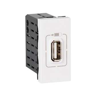Chargeur 1 USB (A) 5V 1,5A - 22,5x45 mm - Blanc|Bubox Systems-BUBB451USB-9
