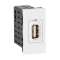 Chargeur 1 USB (A) 5V 1,5A - 22,5x45 mm - Blanc