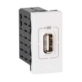 Chargeur 1 USB (A) 5V 1,5A - 22,5x45 mm - Blanc|Bubox Systems-BUBB451USB-9