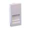 Plastron pour 1 connecteur keystone 22,5x45 mm - Blanc