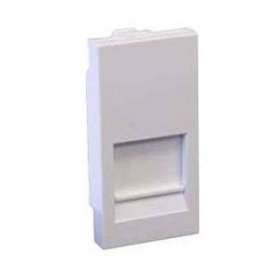 Plastron pour 1 connecteur keystone 22,5x45 mm - Blanc|Bubox Systems-BUBB451P1-9
