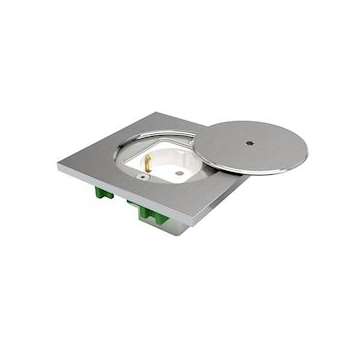 Couvercle sécurisé inox 316L avec 1 prise de courant 16A 250V Schuko (allemande)|Bubox Systems-BUBBFC111-2