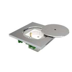 Couvercle sécurisé inox 316L avec 1 prise de courant 16A 250V Schuko (allemande)|Bubox Systems-BUBBFC111-2