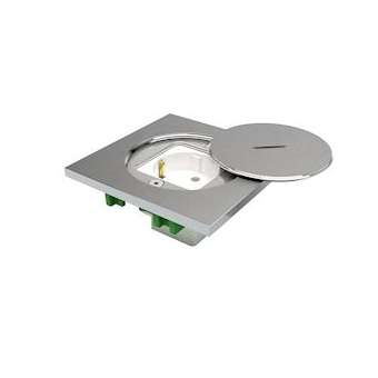 Couvercle inox 316L avec 1 prise de courant 16A 250V Schuko (allemande)|Bubox Systems-BUBBFC101-2