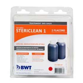 STERICLEAN 1, Nettoyant de résines d'adoucisseur d'eau, 2 x 125mL|Bwt-BWTP0004880