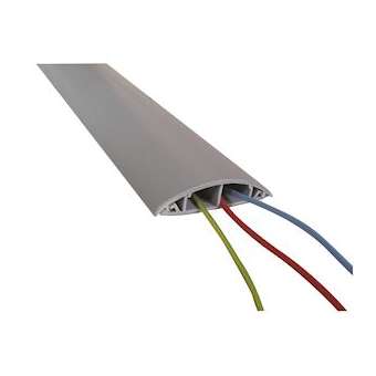 PG12: passage de plancher - PVC gris - 2 m - 2 canaux D12 mm|Cable equipements-CQSPG12B200G