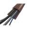 PG12 passage de plancher - PVC marron - 2 m - 2 canaux D12 mm