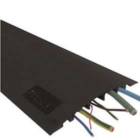 PONT PIETONS 30-7: passage de cable Pietons - 0,80m - NOIR - 7 canaux|Cable equipements-CQSPP30G80
