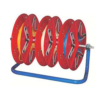 MINOQUAD: dévidoir de chantier pour couronnes de fils, livré avec 3 bobines|Cable equipements-CQSE3500300
