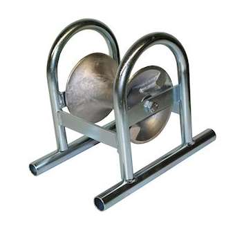 Poulie PL1AC-LIN - 1 diabolo- Châssis et diabolo en acier galvanisé -|Cable equipements-CQSPL1ACLIN