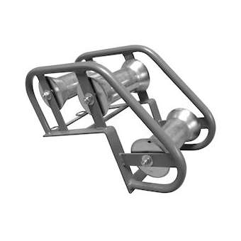 Poulie PL3ACBDC Bord de chambre à 3 galets - Galets et châssis en acier -|Cable equipements-CQSPL3ACBDC