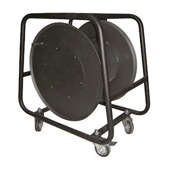 Enrouleur à manivelle EM100R avec 4 roulettes dont 2 avec blocage (ancien EM23)|Cable equipements-CQSEM100R