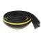 VOLGA 1x23J : passage de cable Vehicules - 2,50m - NOIR/JAUNE - 1 canal D23mm -