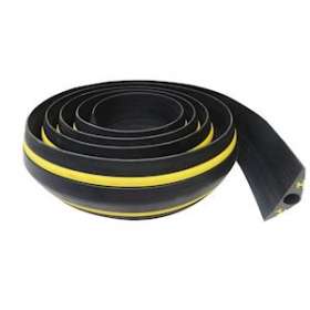 VOLGA 1x23J: passage de cable Vehicules - 2,50m - NOIR/JAUNE - 1 canal D23mm -|Cable equipements-CQSPCV23A250J