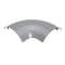 Angle à 90DEG pour passage de plancher 50mmx12mm - PVC Gris RAL7030