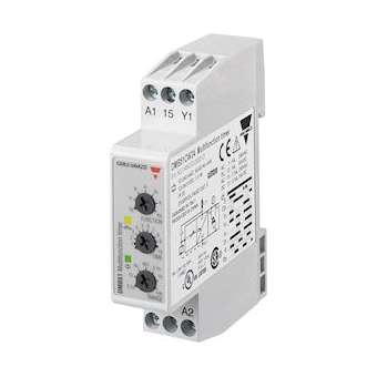 Tempo multifonctions - 1RT 5A 24Vcc/24...240Vca -0,1 s..100h - 17,5mm rail DIN|Carlo gavazzi-CGPDMB51CM24