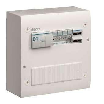 Coffret de communication semi-équipé 4xRJ45 Grade 2TV|Hager-HAGTN405