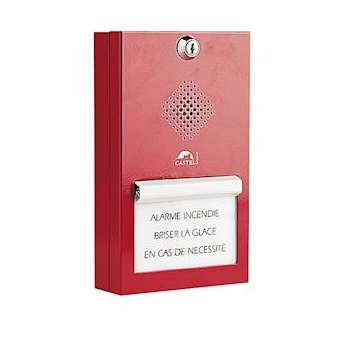 Boîtier d'alarme bris de glace phonique saillie|Castel-CST210.0100